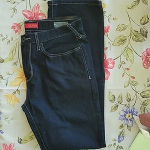 Guess 34 x 32 Slim Straight Jeans